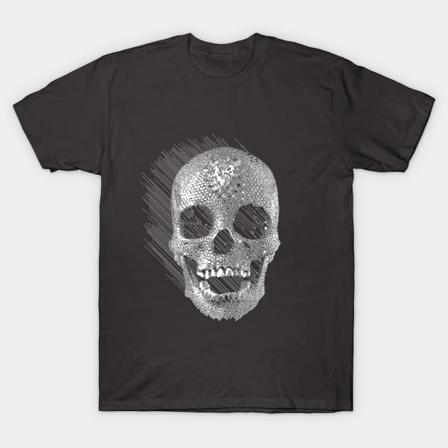 Crystal Skull ††† PixelArt Design T-Shirt by DankFutura